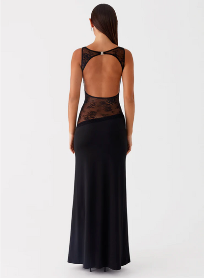 Black Lace Maxi Dress